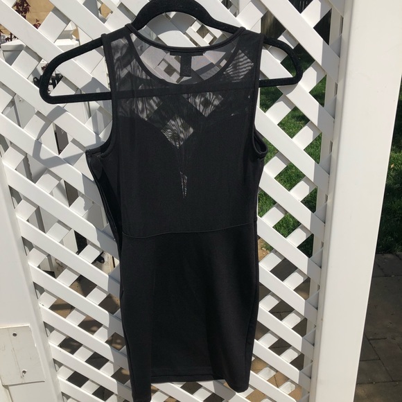 Forever 21 black mesh bodycon dress - Picture 2 of 4